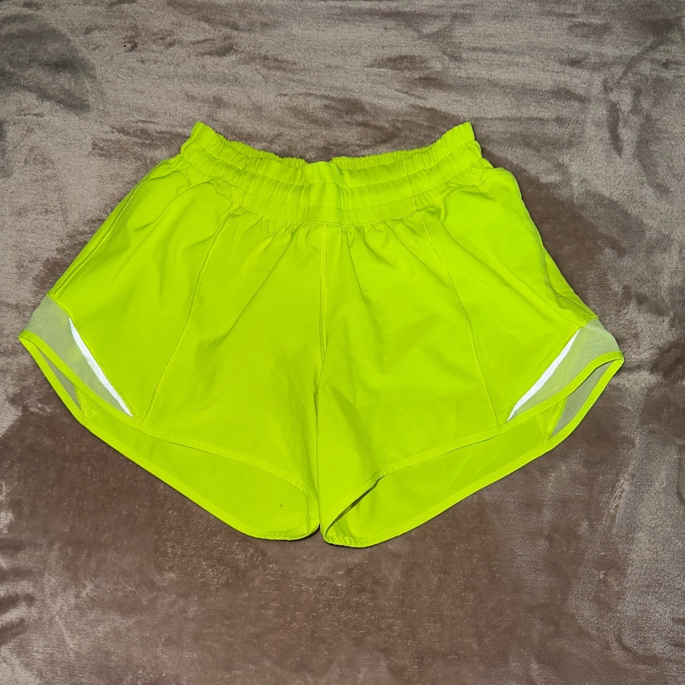 Lululemon Highlight Yellow Hotty Hot Shorts